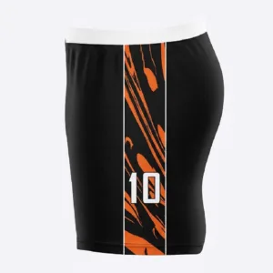 fx esports flame custom sublimated football shorts